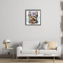 Load image into Gallery viewer, Diamond Painting - Full Round - yorkshire terrier (30*30CM)