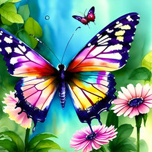 Load image into Gallery viewer, Diamond Painting - Full Round - butterfly in the garden (30*30CM)