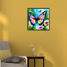 Load image into Gallery viewer, Diamond Painting - Full Round - butterfly in the garden (30*30CM)