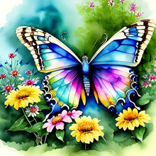 Load image into Gallery viewer, Diamond Painting - Full Round - butterfly in the garden (30*30CM)