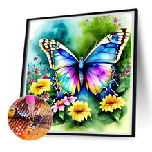 Load image into Gallery viewer, Diamond Painting - Full Round - butterfly in the garden (30*30CM)