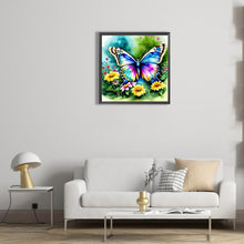Load image into Gallery viewer, Diamond Painting - Full Round - butterfly in the garden (30*30CM)