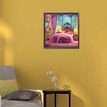 Load image into Gallery viewer, Diamond Painting - Full Round - princess bedroom (30*30CM)