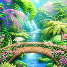 Load image into Gallery viewer, Diamond Painting - Full Round - park arch bridge (30*30CM)