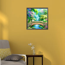 Load image into Gallery viewer, Diamond Painting - Full Round - park arch bridge (30*30CM)