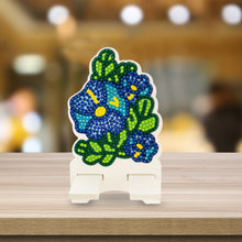 Load image into Gallery viewer, DIY Diamond Painting Phone Holder for Desktop Crystal Resin Craft (Flower 3)