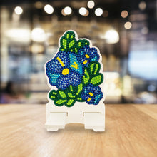 Load image into Gallery viewer, DIY Diamond Painting Phone Holder for Desktop Crystal Resin Craft (Flower 3)