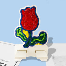 Load image into Gallery viewer, DIY Diamond Painting Phone Holder for Desktop Crystal Resin Craft (Flower 4)