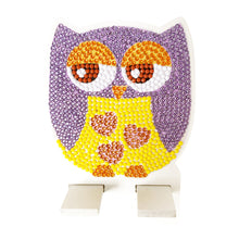 Load image into Gallery viewer, DIY Diamond Painting Phone Holder for Desktop Crystal Resin Craft (Owl 4)