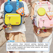 Load image into Gallery viewer, 5pcs Diamond Art Keychains Handmade DIY Christmas Decoration Gift (q001)