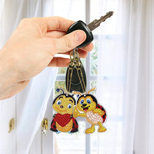 Load image into Gallery viewer, 5pcs Diamond Art Keychains Handmade DIY Christmas Decoration Gift (q001)