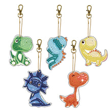 Load image into Gallery viewer, 5pcs Diamond Art Keychains Handmade DIY Christmas Decoration Gift (q004)