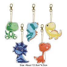 Load image into Gallery viewer, 5pcs Diamond Art Keychains Handmade DIY Christmas Decoration Gift (q004)