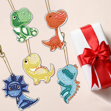Load image into Gallery viewer, 5pcs Diamond Art Keychains Handmade DIY Christmas Decoration Gift (q004)