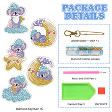Load image into Gallery viewer, 5pcs Diamond Art Keychains Handmade DIY Christmas Decoration Gift (q008)