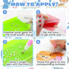 Load image into Gallery viewer, 5pcs Diamond Art Keychains Handmade DIY Christmas Decoration Gift (q008)