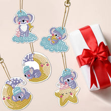 Load image into Gallery viewer, 5pcs Diamond Art Keychains Handmade DIY Christmas Decoration Gift (q008)