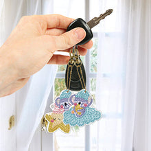 Load image into Gallery viewer, 5pcs Diamond Art Keychains Handmade DIY Christmas Decoration Gift (q008)