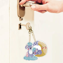 Load image into Gallery viewer, 5pcs Diamond Art Keychains Handmade DIY Christmas Decoration Gift (q008)