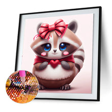 Load image into Gallery viewer, Diamond Painting - Full Round - big headed animal raccoon (30*30CM)