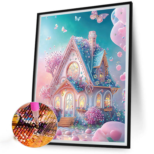 Diamond Painting - Partial Special Shaped - dream greenhouse (30*40CM)