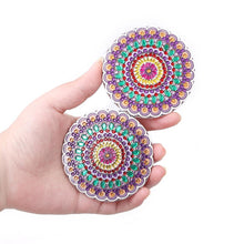 Load image into Gallery viewer, DIY Diamond Painting Makeup Mirror Mandala Pattern Portable Pocket Mirror (003)