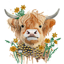Load image into Gallery viewer, Diamond Painting - Partial Special Shaped - Highland Yak (30*30CM)