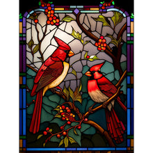 Load image into Gallery viewer, Diamond Painting - Full Round - Cardinal glass painting (30*40CM)