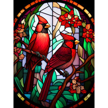 Load image into Gallery viewer, Diamond Painting - Full Round - Cardinal glass painting (30*40CM)