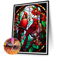 Load image into Gallery viewer, Diamond Painting - Full Round - Cardinal glass painting (30*40CM)
