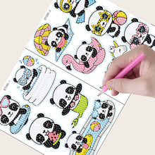 Load image into Gallery viewer, 2pcs Diamond Painting Sticker Kit 5D DIY Animal Diamond Art Gem Sticker (BT200)