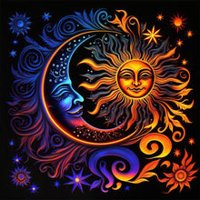 Load image into Gallery viewer, Diamond Painting - Full Round - moon map (30*30CM)