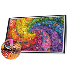 Load image into Gallery viewer, Diamond Painting - Full Square - Rainbow Swirl Flowers (70*50CM)