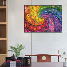 Load image into Gallery viewer, Diamond Painting - Full Square - Rainbow Swirl Flowers (70*50CM)