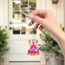 Load image into Gallery viewer, 6pcs Diamond Painting Keychain DIY Diamond Art Keychains Rhinestone Pendant