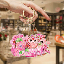 Load image into Gallery viewer, 6pcs Diamond Painting Keychain DIY Diamond Art Keychains Rhinestone Pendant