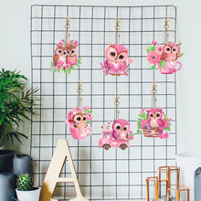 Load image into Gallery viewer, 6pcs Diamond Painting Keychain DIY Diamond Art Keychains Rhinestone Pendant