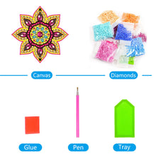 Load image into Gallery viewer, DIY Diamond Painting Pendant Hanging Ornaments 5D Mandala Keychain (GJ049)