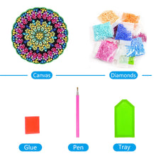 Load image into Gallery viewer, DIY Diamond Painting Pendant Hanging Ornaments 5D Mandala Keychain (GJ051)