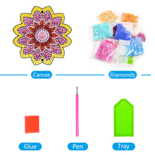 Load image into Gallery viewer, DIY Diamond Painting Pendant Hanging Ornaments 5D Mandala Keychain (GJ053)