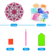 Load image into Gallery viewer, DIY Diamond Painting Pendant Hanging Ornaments 5D Mandala Keychain (GJ054)