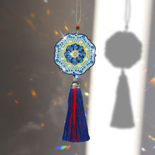 Load image into Gallery viewer, DIY Diamond Painting Pendant Hanging Ornaments 5D Mandala Keychain (GJ058)