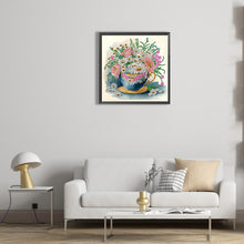 Load image into Gallery viewer, Diamond Painting - Partial Special Shaped - exquisite afternoon tea cup (30*30CM)