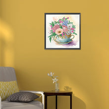 Load image into Gallery viewer, Diamond Painting - Partial Special Shaped - exquisite afternoon tea cup (30*30CM)