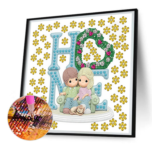Diamond Painting - Partial Special Shaped - precious memory doll (30*30CM)