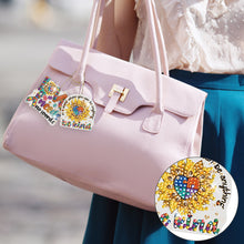 Load image into Gallery viewer, DIY Diamond Art Keychains Diamond Mosaic Kit Point Drill Key Ring (GJ036-1)