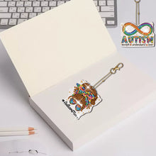 Load image into Gallery viewer, DIY Diamond Art Keychains Diamond Mosaic Kit Point Drill Key Ring (GJ036-2)