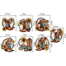 Load image into Gallery viewer, DIY Diamond Art Keychains Diamond Mosaic Kit Point Drill Key Ring (GJ043)