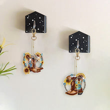 Load image into Gallery viewer, DIY Diamond Art Keychains Diamond Mosaic Kit Point Drill Key Ring (GJ043)