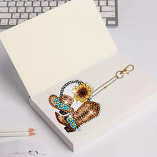 Load image into Gallery viewer, DIY Diamond Art Keychains Diamond Mosaic Kit Point Drill Key Ring (GJ043)